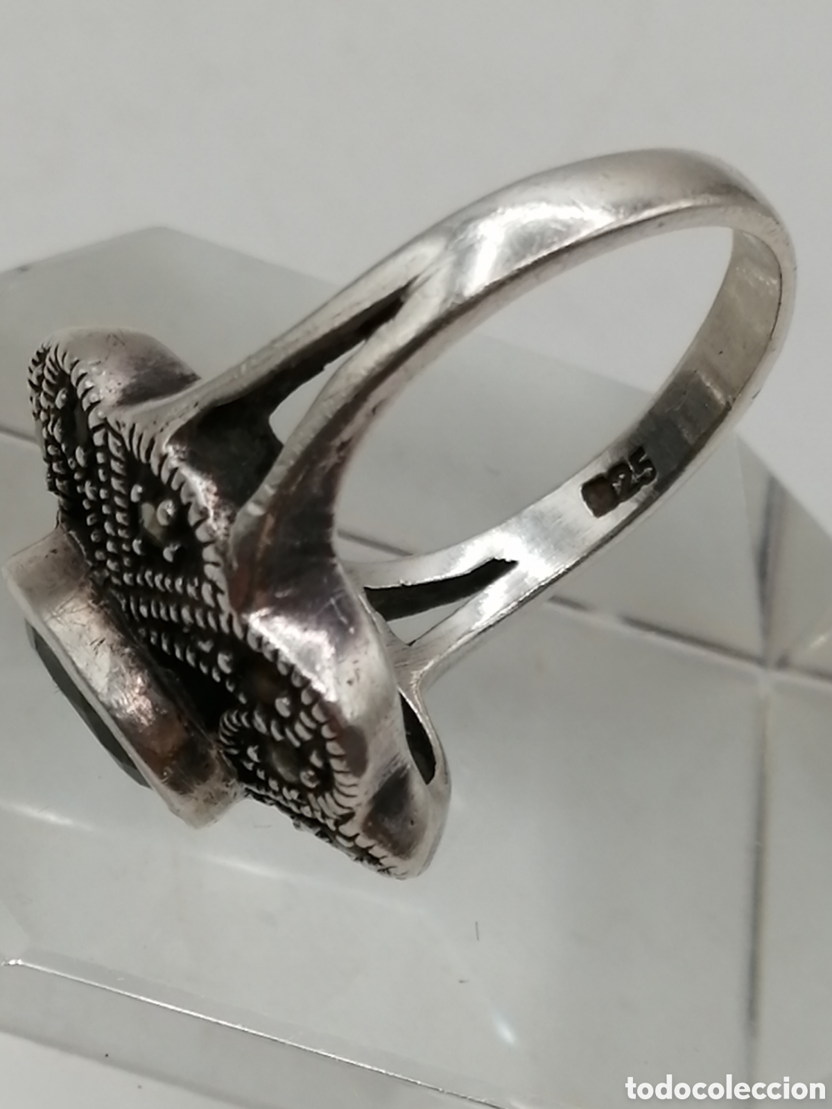 Joyeria: Anillo plata de ley Olivina y marquesitas - Foto 8