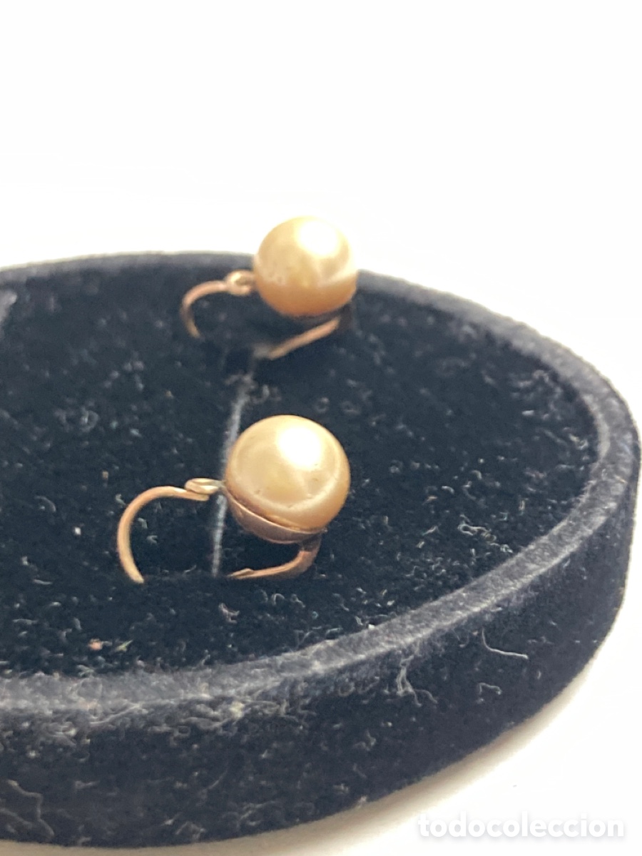 Joyeria: Pendientes de oro 9k y perla /OM1 - Foto 2