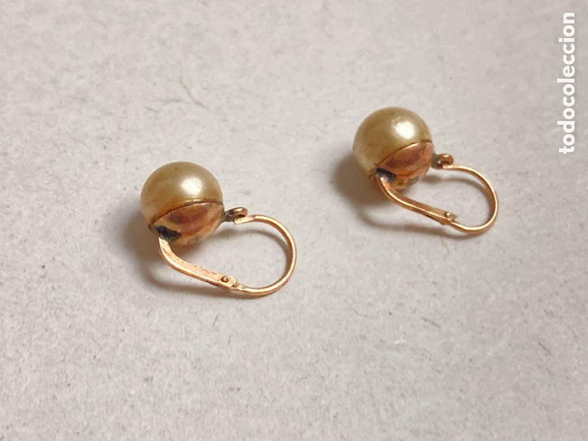 Joyeria: Pendientes de oro 9k y perla /OM1 - Foto 4