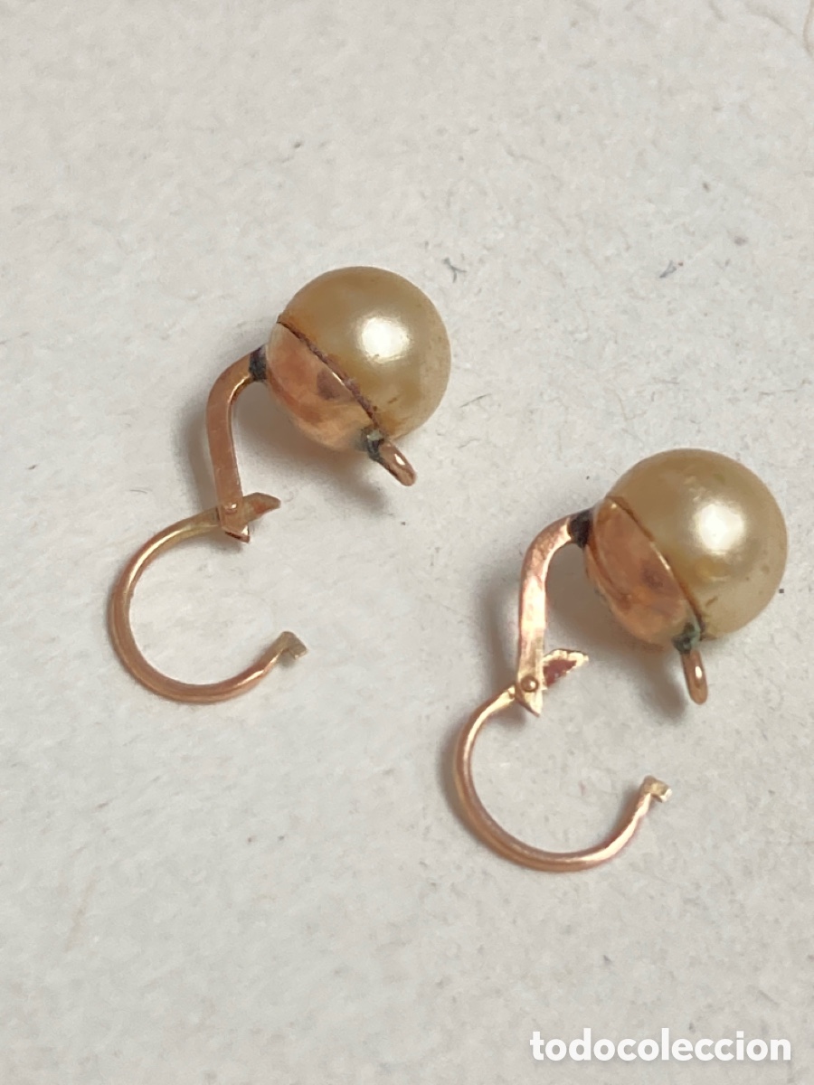 Joyeria: Pendientes de oro 9k y perla /OM1 - Foto 6
