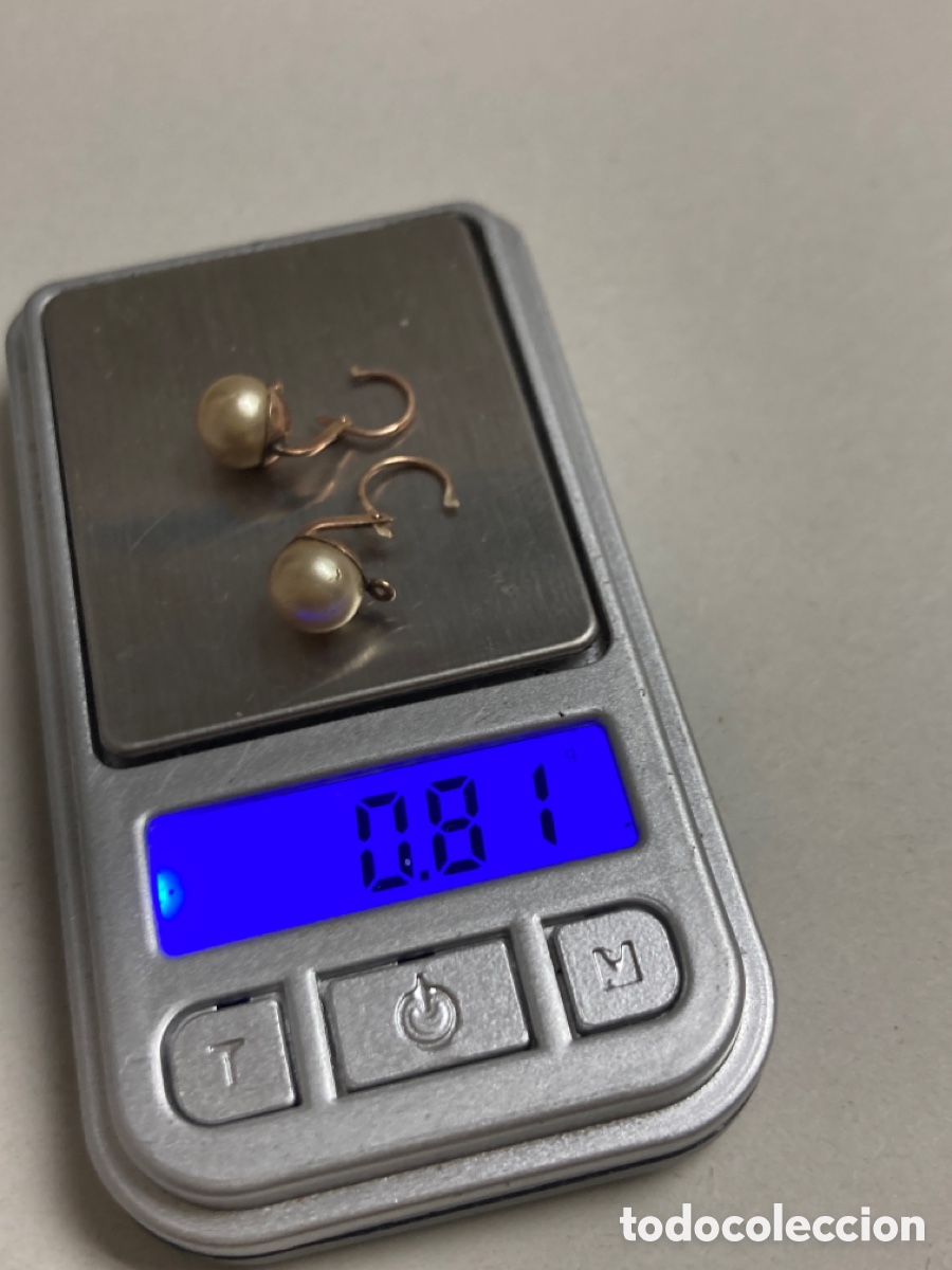 Joyeria: Pendientes de oro 9k y perla /OM1 - Foto 8