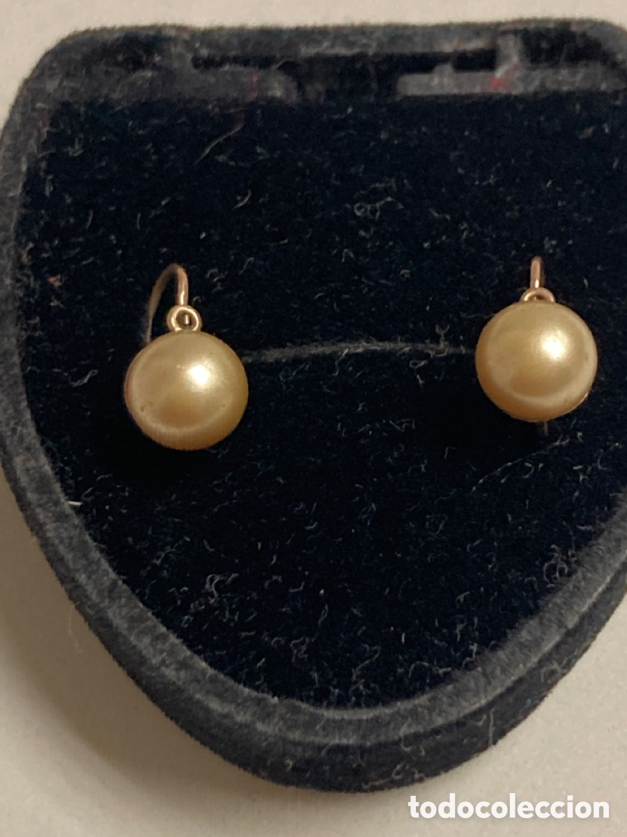 Joyeria: Pendientes de oro 9k y perla /OM1 - Foto 1