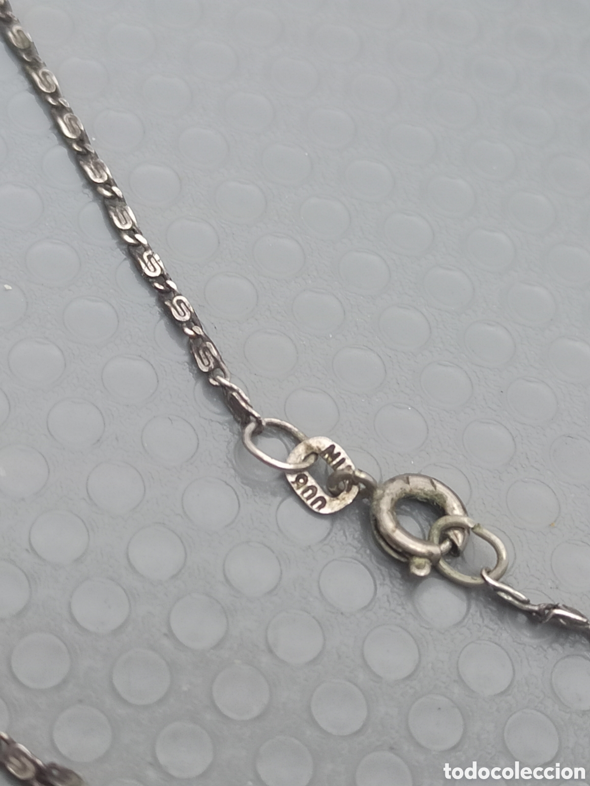 Joyeria: Collar antiguo en plata de ley y hematita - Foto 6