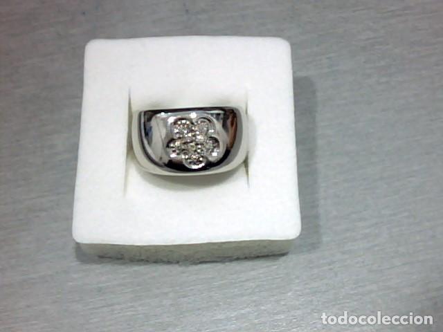 Joyeria: anillo flor de diamantes oro 18 kts - Foto 3