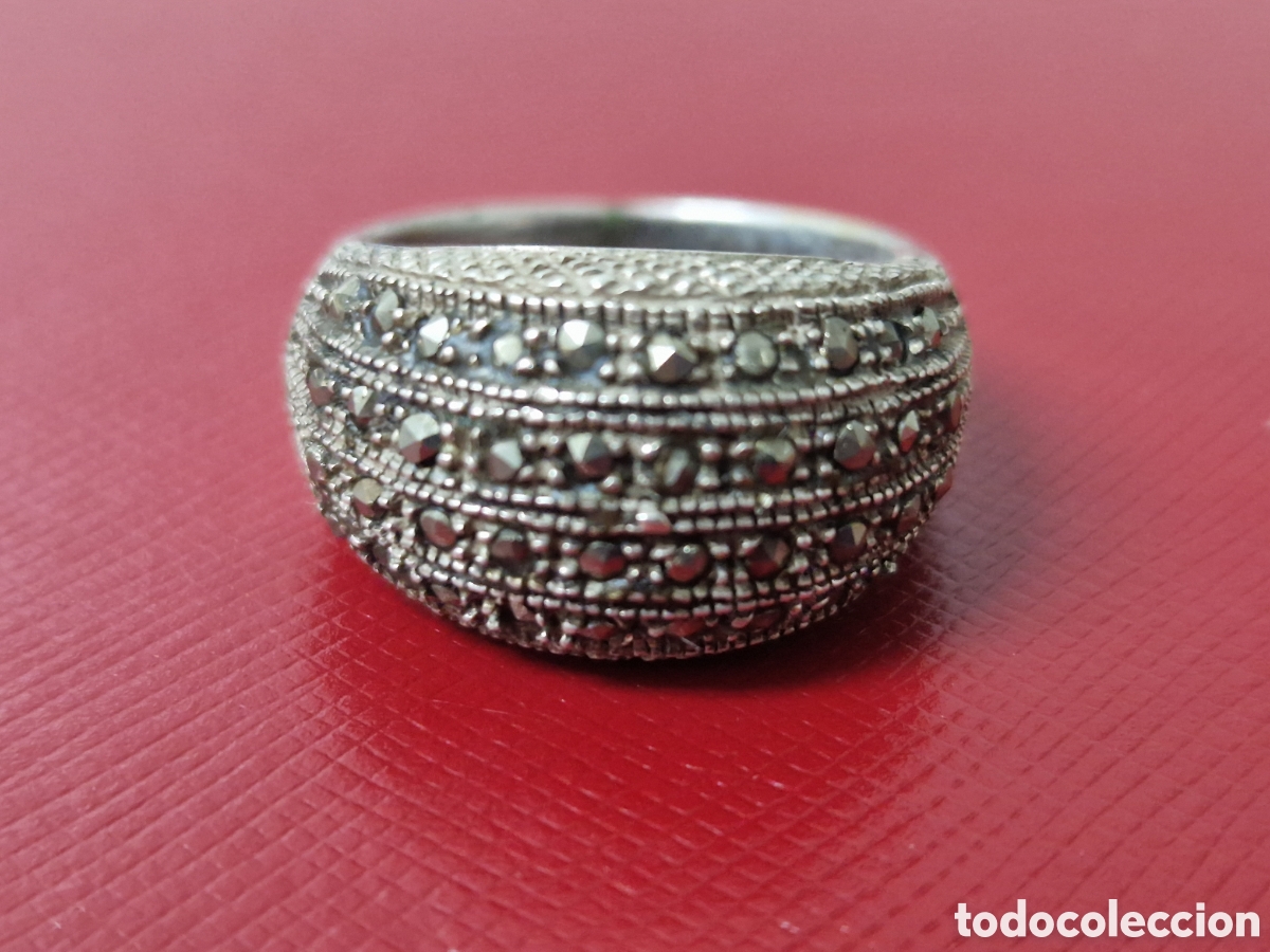 Joyeria: ANILLO DE PLATA DE LEY CONTRASTES Y MARCAPISAS - Foto 1