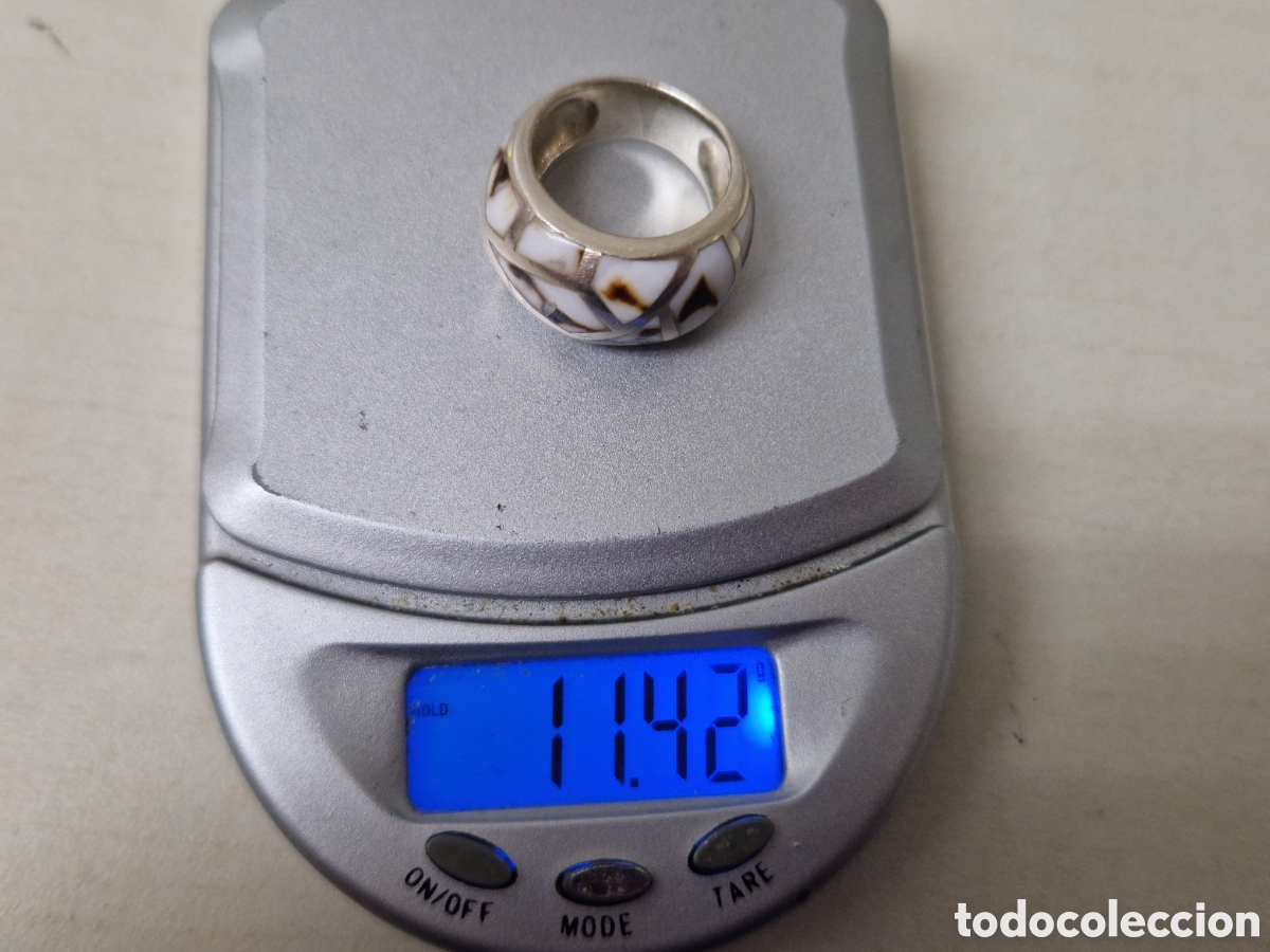 Joyeria: BONITO ANILLO EN PLATA DE LEY Y NACAR - Foto 9