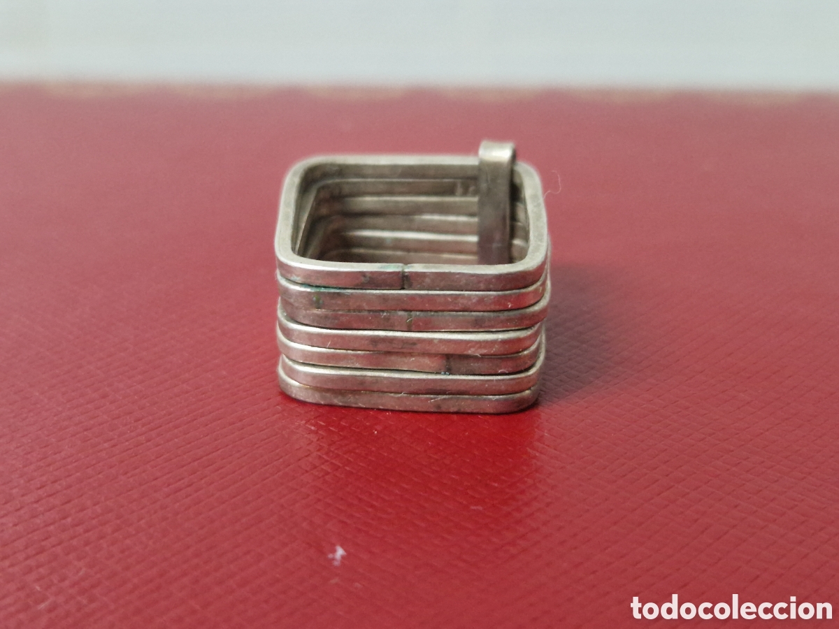 Joyeria: ANILLO DE 7 ANILLOS EN PLATA DE LEY CONTRASTES - Foto 3