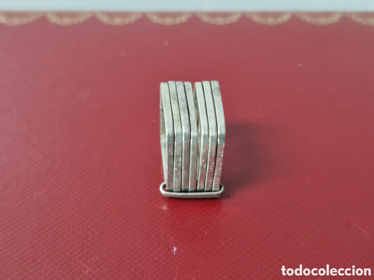 Joyeria: ANILLO DE 7 ANILLOS EN PLATA DE LEY CONTRASTES - Foto 9