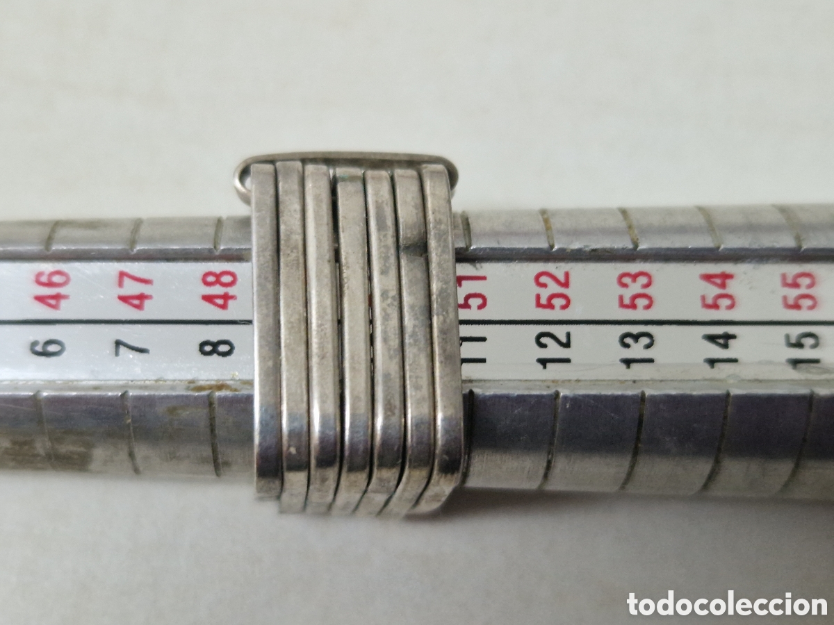 Joyeria: ANILLO DE 7 ANILLOS EN PLATA DE LEY CONTRASTES - Foto 1
