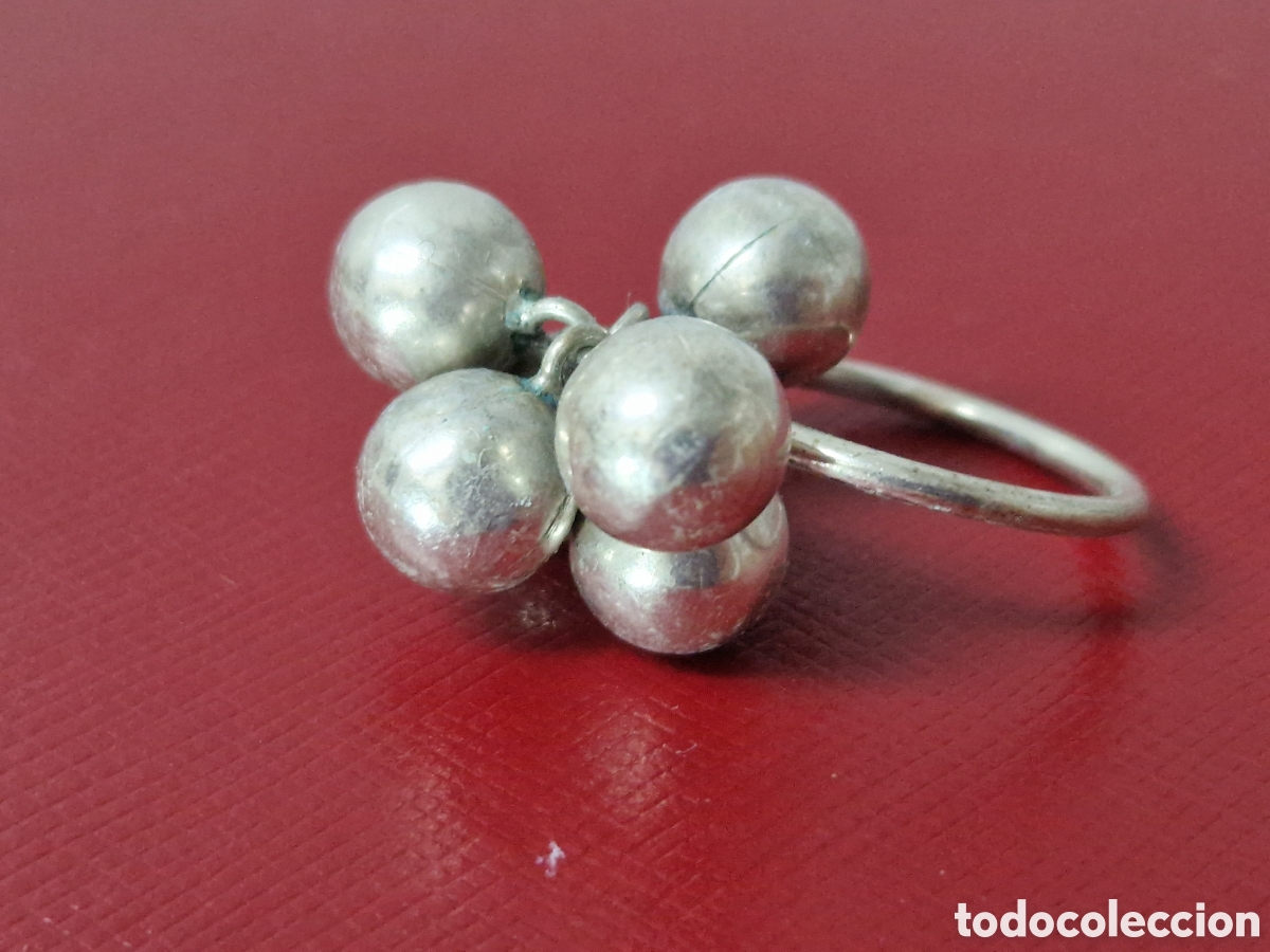 Joyeria: ANILLO DE BOLAS DE PLATA DE LEY CONTRASTES - Foto 4