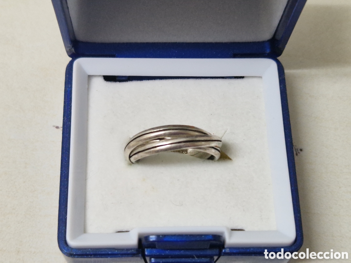Joyeria: ANILLO DE 3 ANILLOS EN PLATA DE LEY CONTRASTES - Foto 2