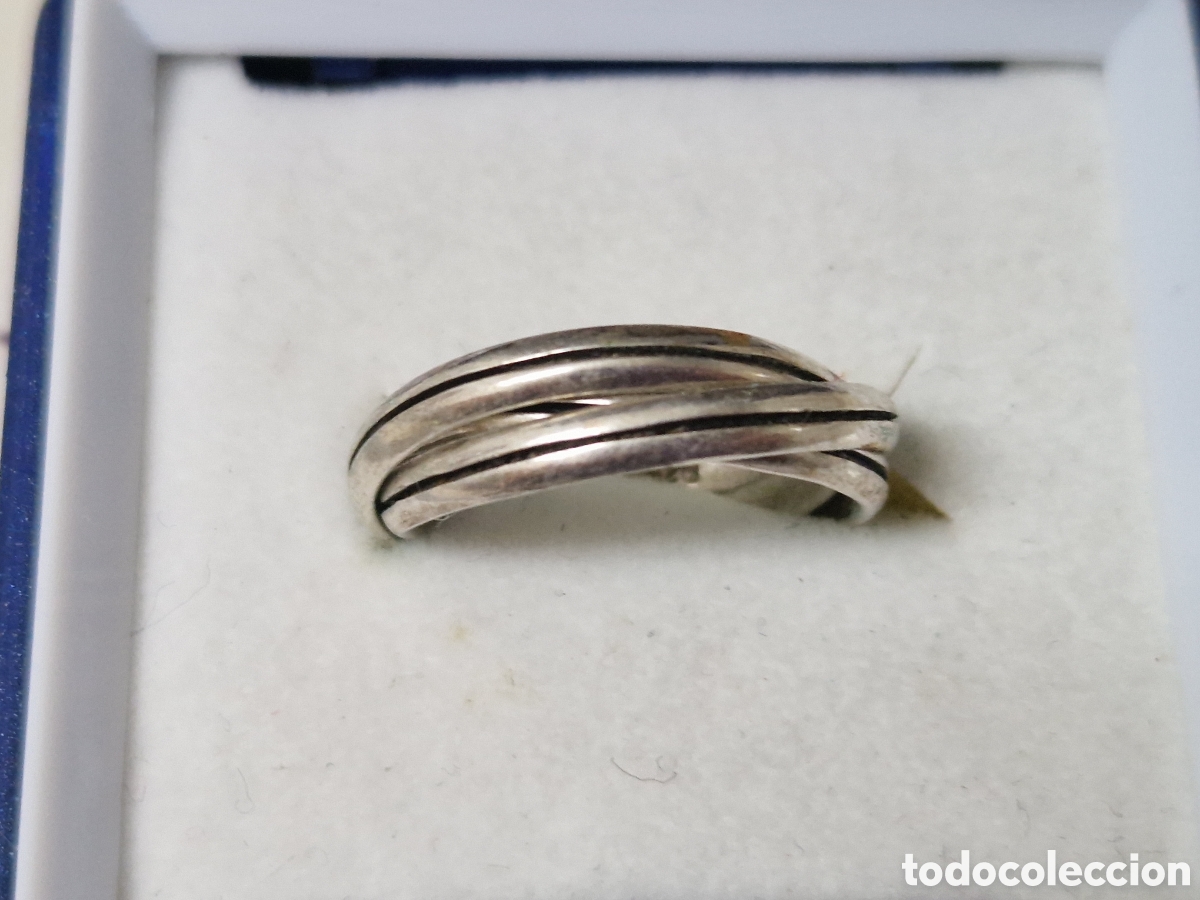 Joyeria: ANILLO DE 3 ANILLOS EN PLATA DE LEY CONTRASTES - Foto 1