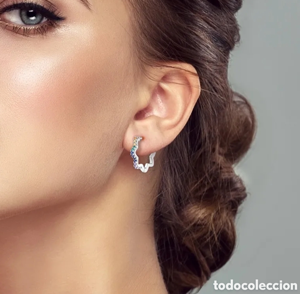 Joyeria: Pendientes de Plata Estrella - Foto 2