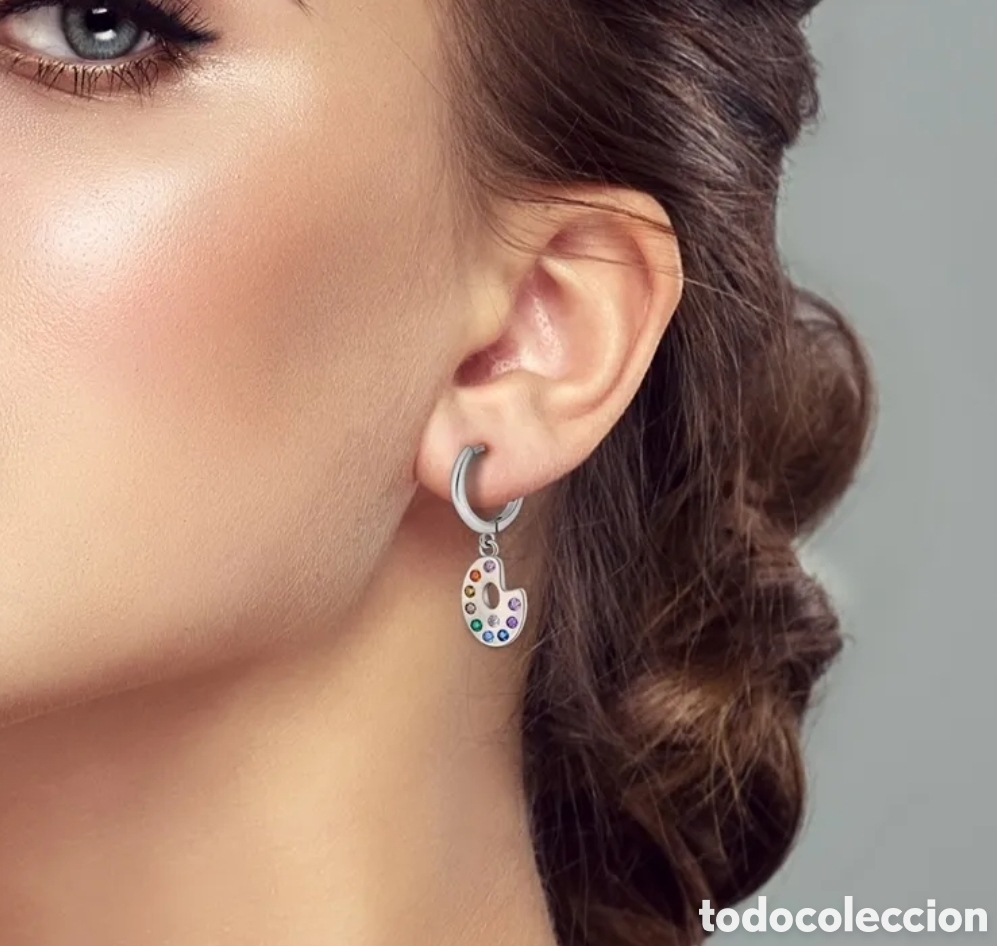Joyeria: Pendientes de Plata Pintor - Foto 2