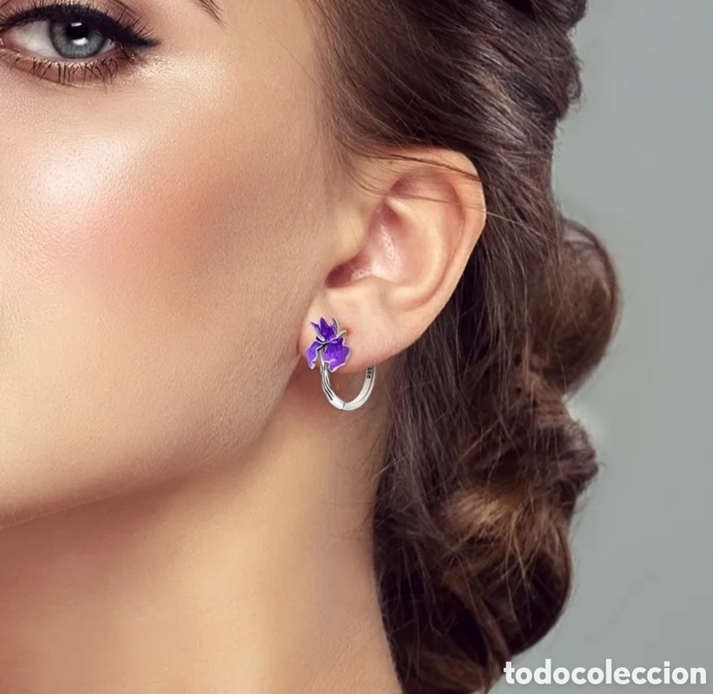 Joyeria: Pendientes de Plata Flor - Foto 2