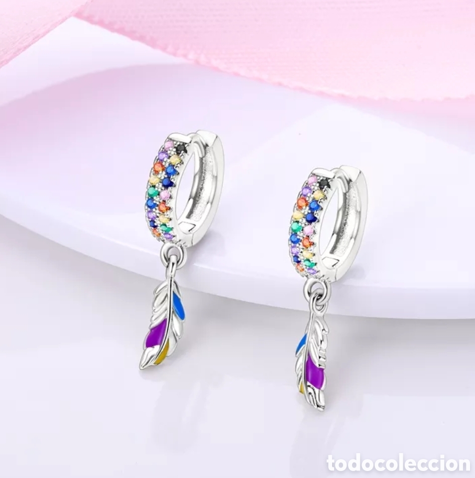 Joyeria: Pendientes de Plata Plumas - Foto 1