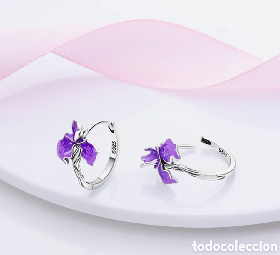 Joyeria: Pendientes de Plata Flor - Foto 1