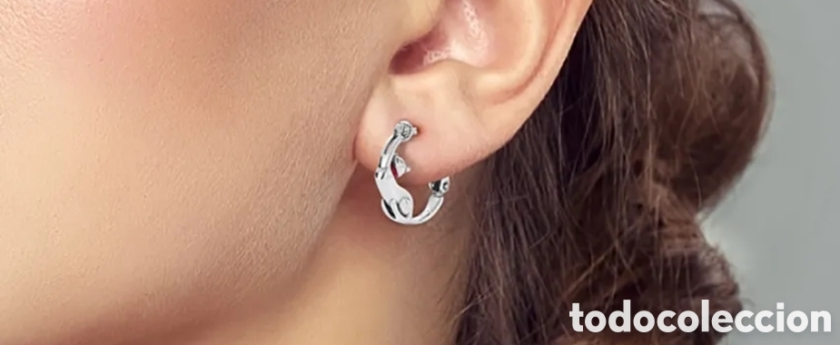 Joyeria: Pendientes de Plata Gatos - Foto 2