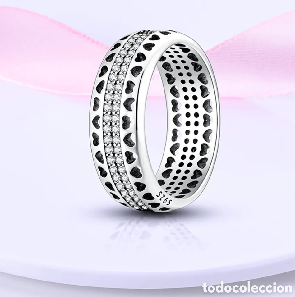 Joyeria: Anillo de Plata Corazones - Foto 1