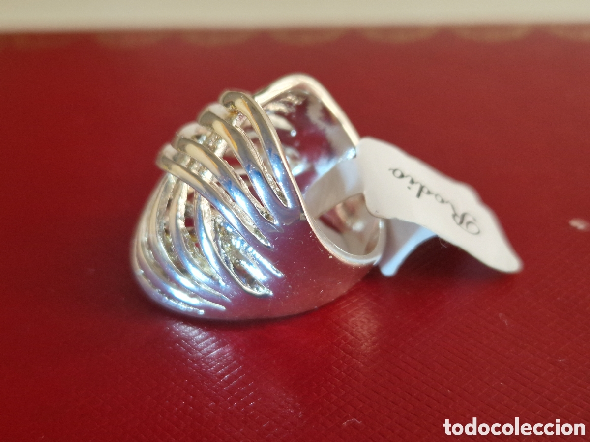 Joyeria: ANILLO DE METAL CON BA&Ntilde;O EN RODIO - Foto 2