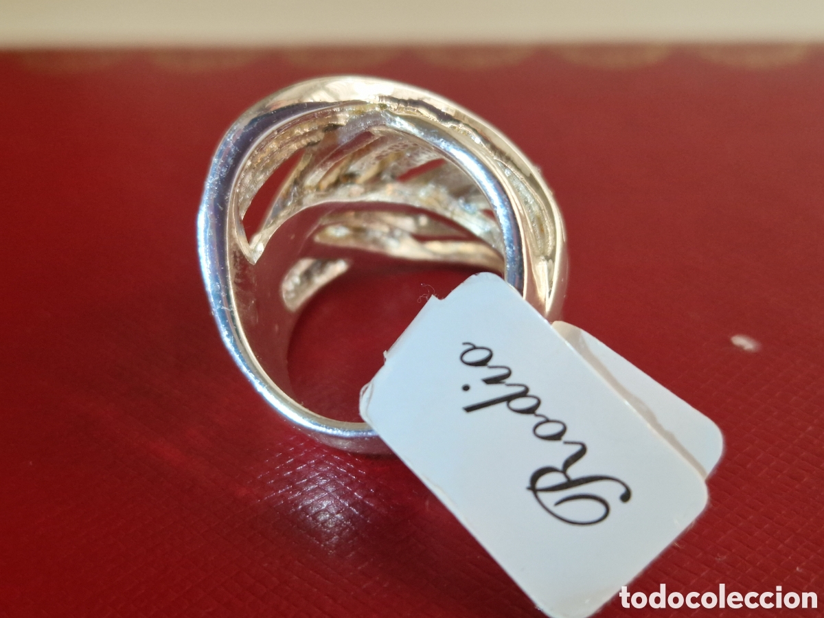 Joyeria: ANILLO DE METAL CON BA&Ntilde;O EN RODIO - Foto 3