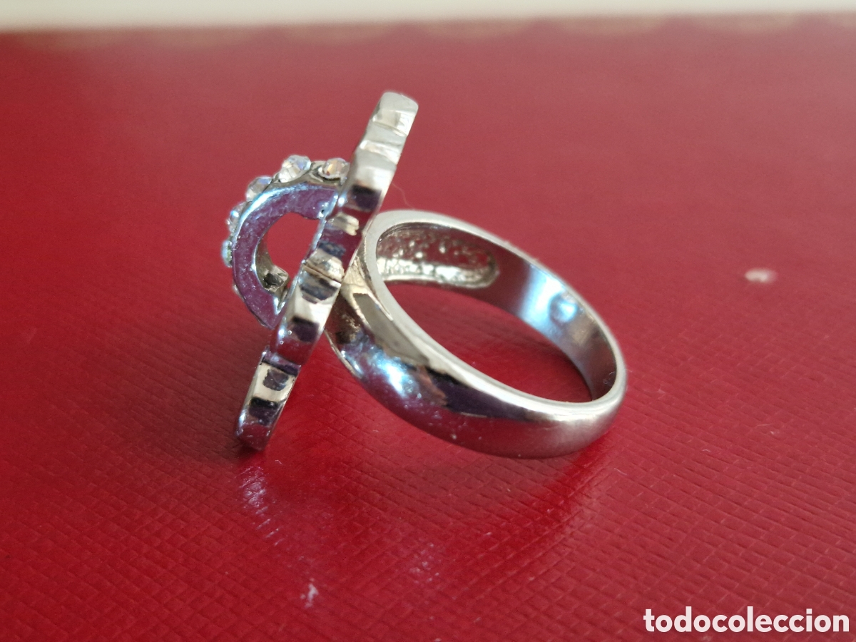 Joyeria: BONITO ANILLO EN METAL Y RODIO - Foto 3