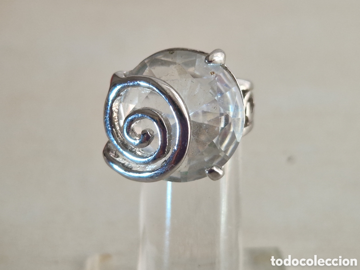 Joyeria: BONITO ANILLO EN RODIO Y PIEDRA - Foto 5