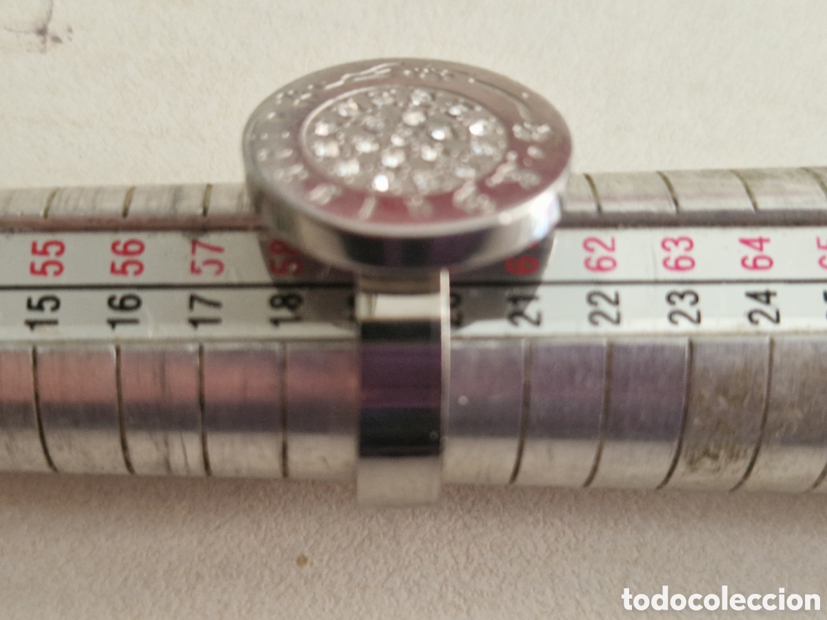 Joyeria: ANILLO DE ACERO Y CIRCONITAS NUEVO - Foto 7