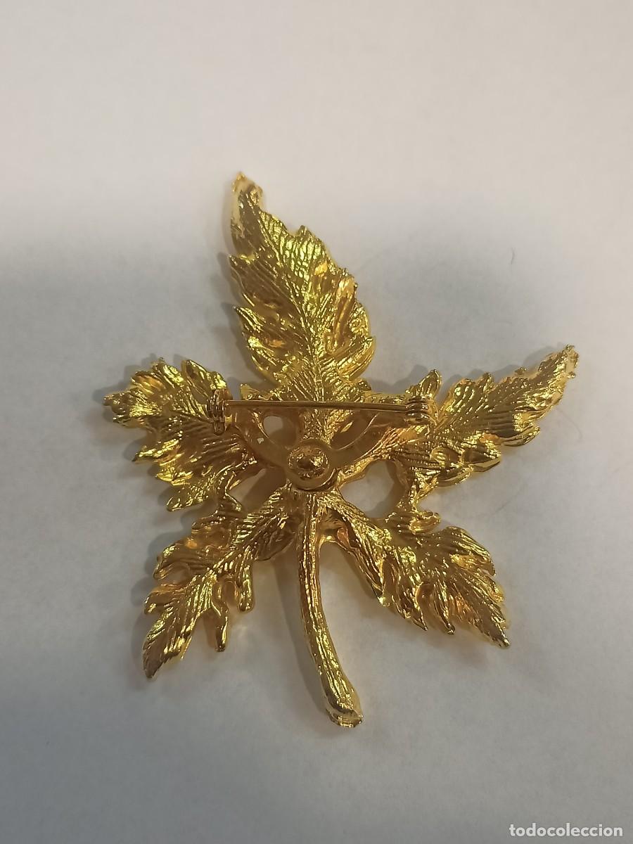Joyeria: Bonito broche dorado, hoja. REF-7257 - Foto 2