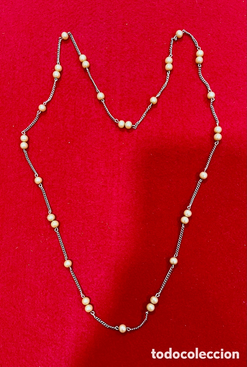 Joyeria: Bonito, collar en plata de ley y perlas. - Foto 1