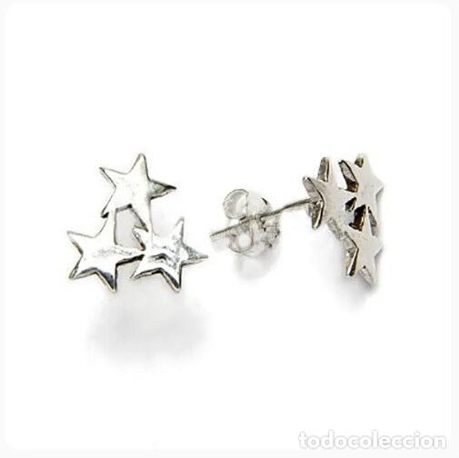 Schmuck: Pendientes Plata 925 Tres Estrellas Constelaciones