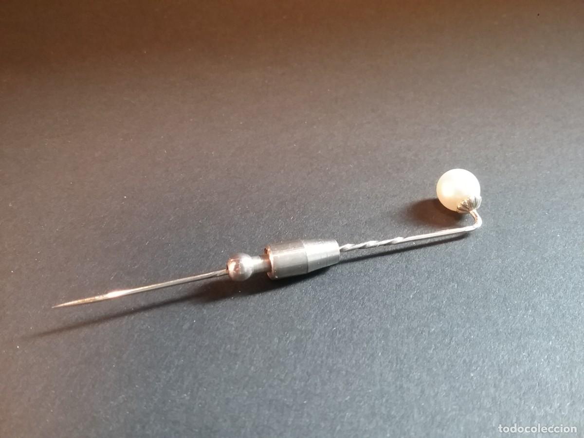 Joyeria: BROCHE CORBATA PERLA Y PLATA - Foto 2