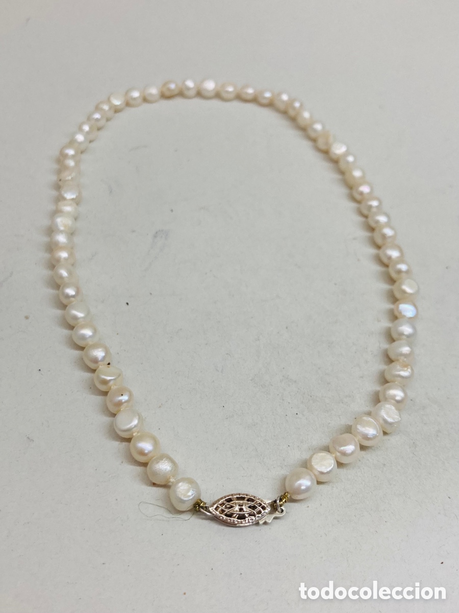 Joyeria: Collar de plata y perlas de rio naturales - Foto 1