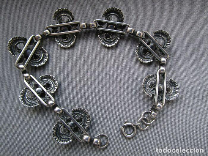 Joyeria: PULSERA DE PLATA DE 925 ML Y 7 GRANATES GRANDES - Foto 10