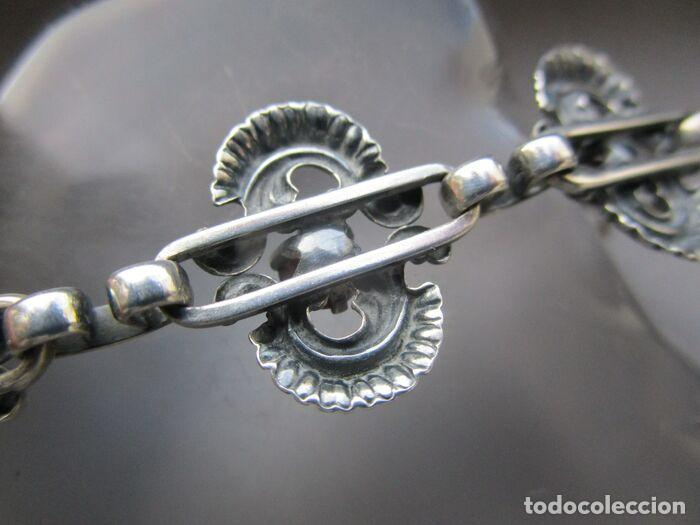 Joyeria: PULSERA DE PLATA DE 925 ML Y 7 GRANATES GRANDES - Foto 11