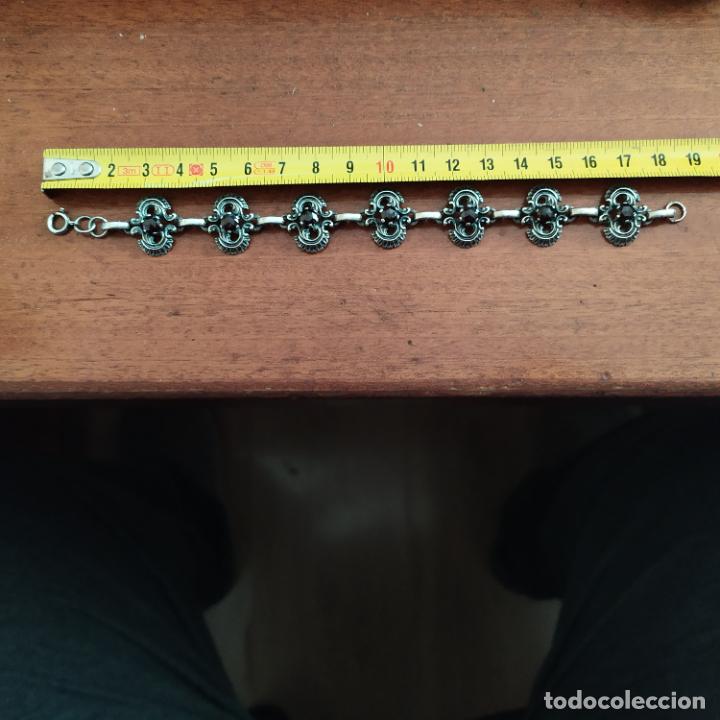 Joyeria: PULSERA DE PLATA DE 925 ML Y 7 GRANATES GRANDES - Foto 19