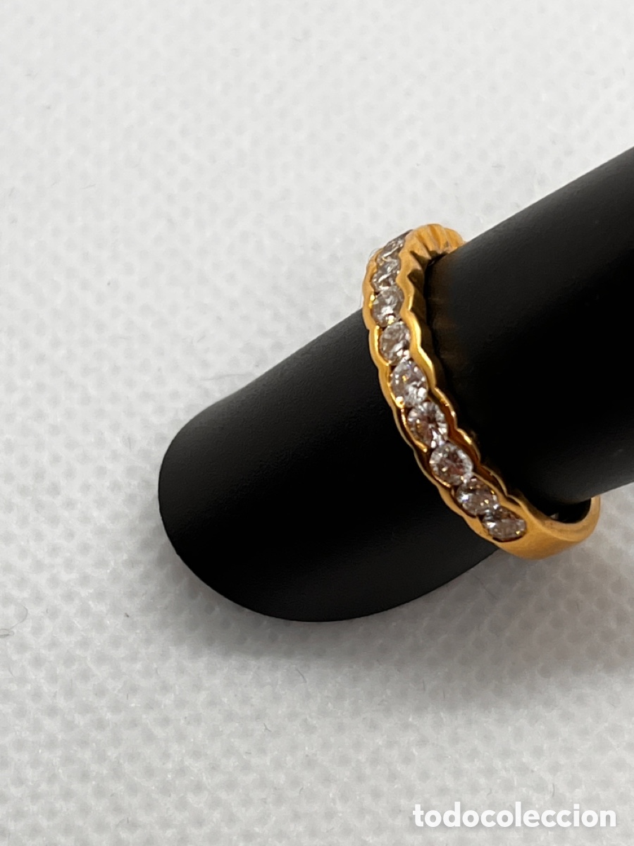 Joyeria: Anillo diamantes oro amarillo - Foto 2