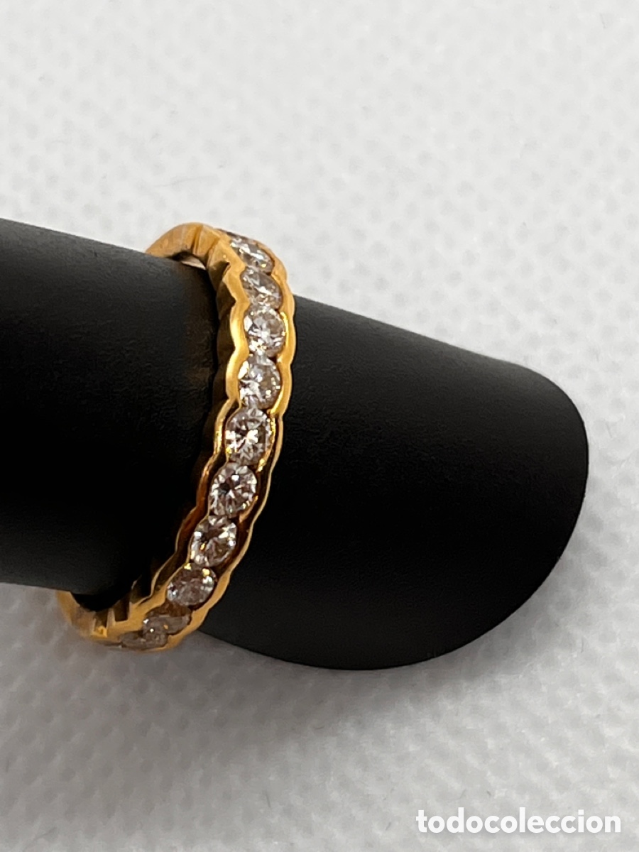 Joyeria: Anillo diamantes oro amarillo - Foto 3
