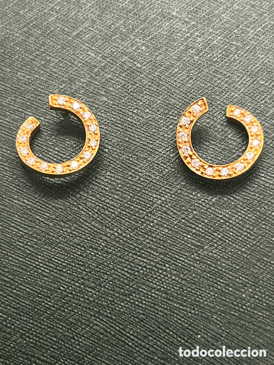 Joyeria: Pendientes diamantes oro rosa - Foto 1