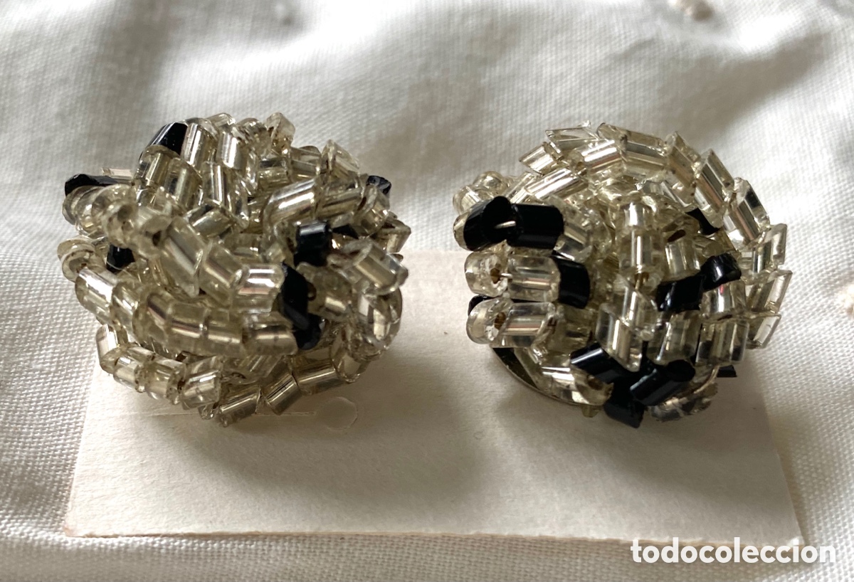 Joyeria: Pendientes vintage de cristales - Foto 1