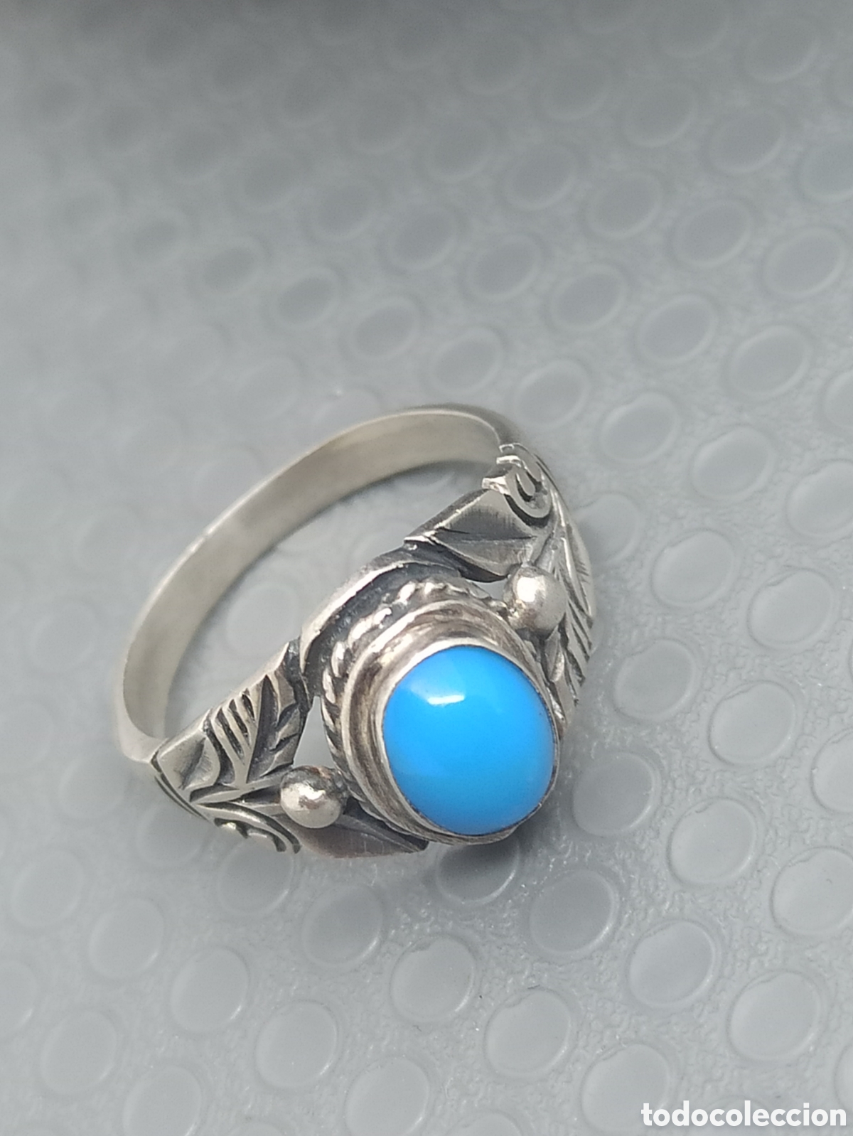 Joyeria: Antiguo anillo en plata de Ley 925 y turquesa&iquest;? - Foto 5
