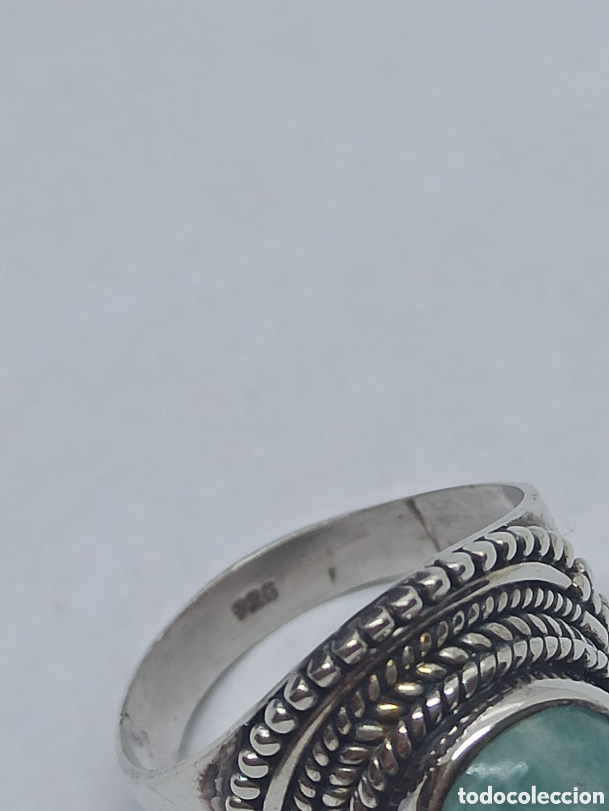 Joyeria: Anillo en plata de ley 925 y Amazonita - Foto 8
