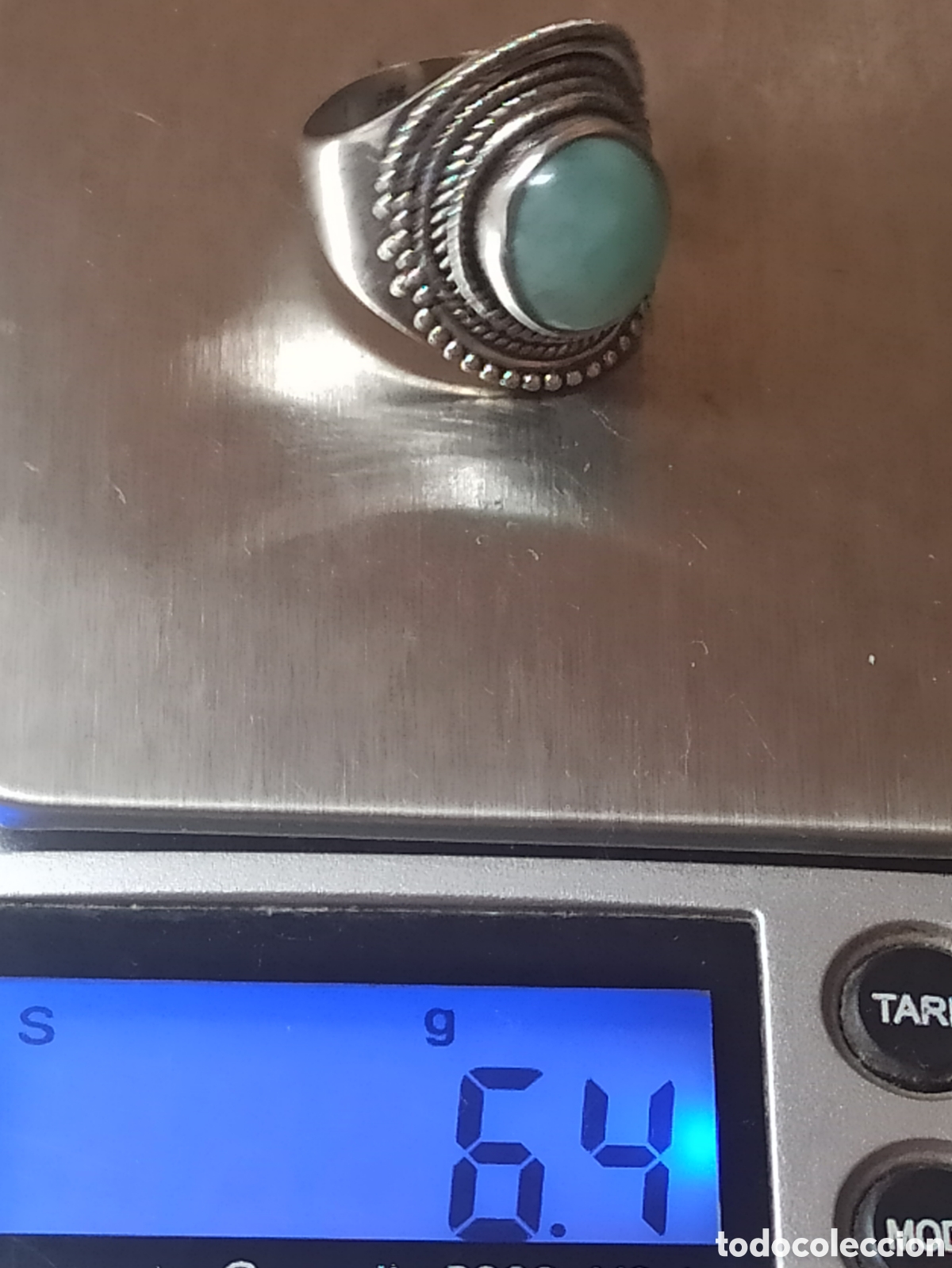 Joyeria: Anillo en plata de ley 925 y Amazonita - Foto 9