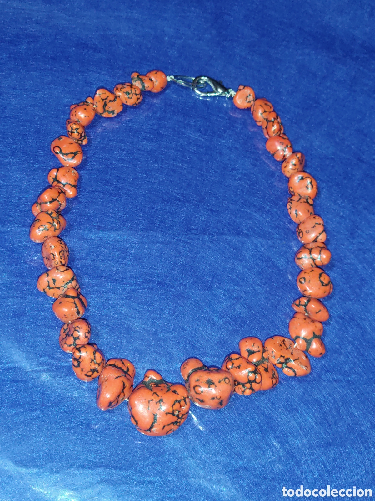 Joyeria: Collar de turquesas roja.Vintage. - Foto 5