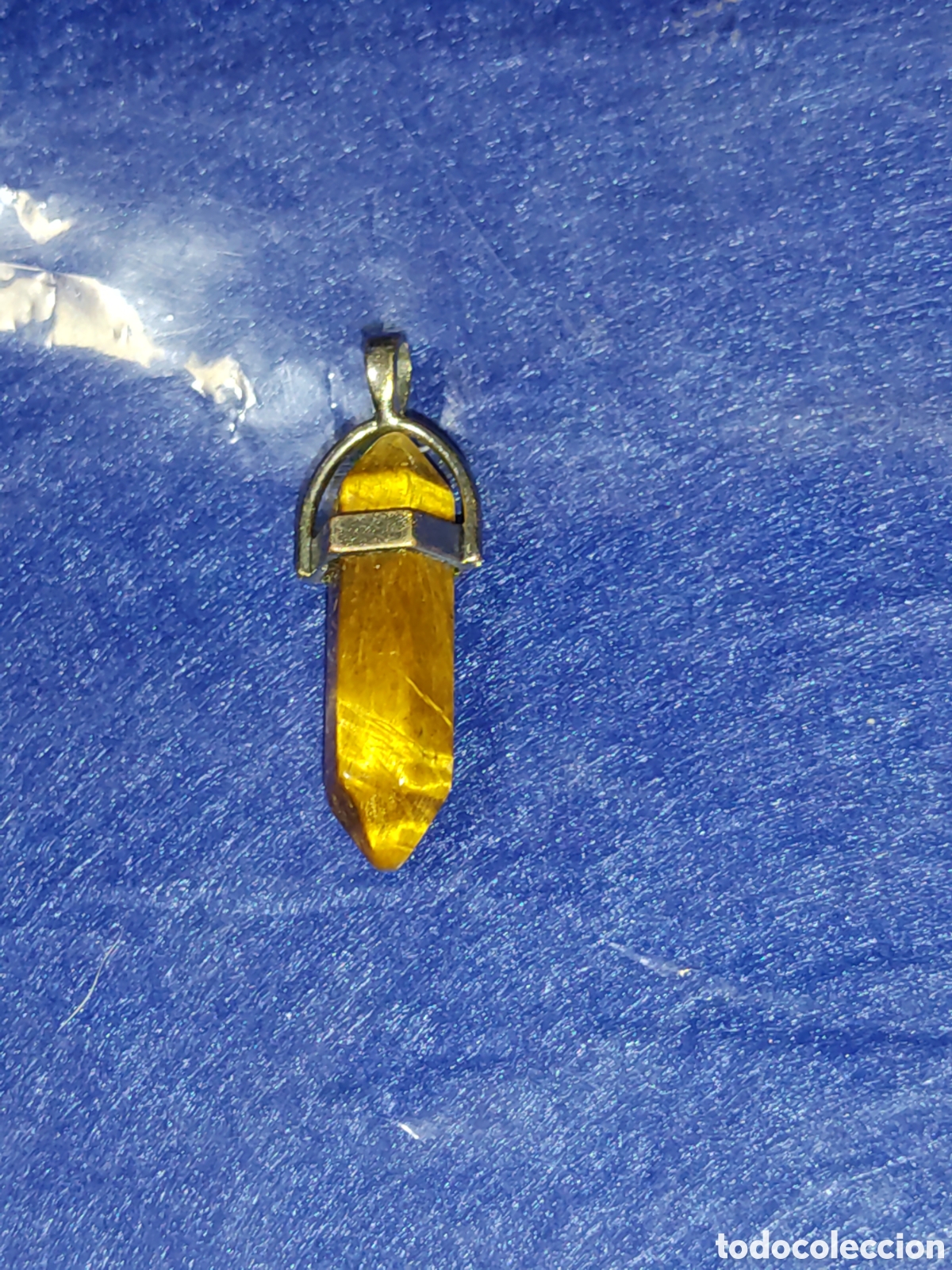 Joyeria: P&eacute;ndulo con piedra ojo de tigre. - Foto 2