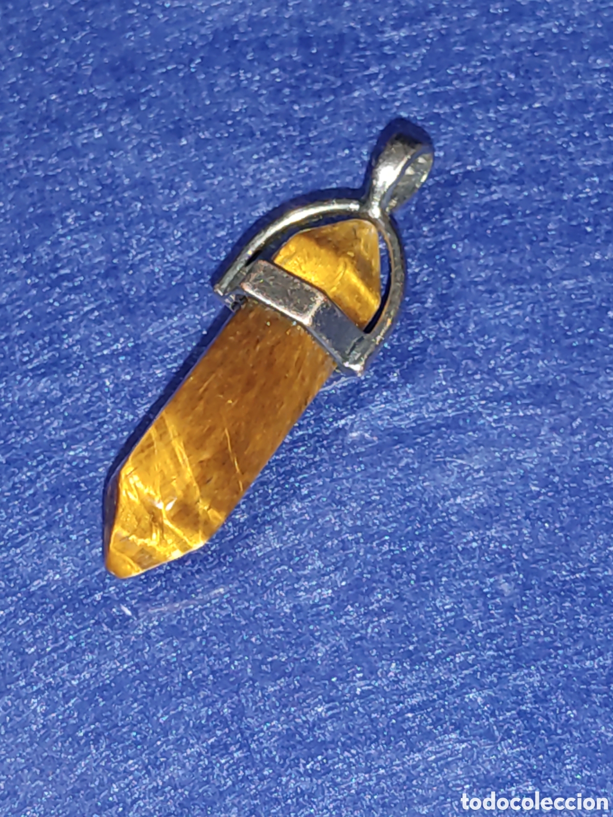 Joyeria: P&eacute;ndulo con piedra ojo de tigre. - Foto 4