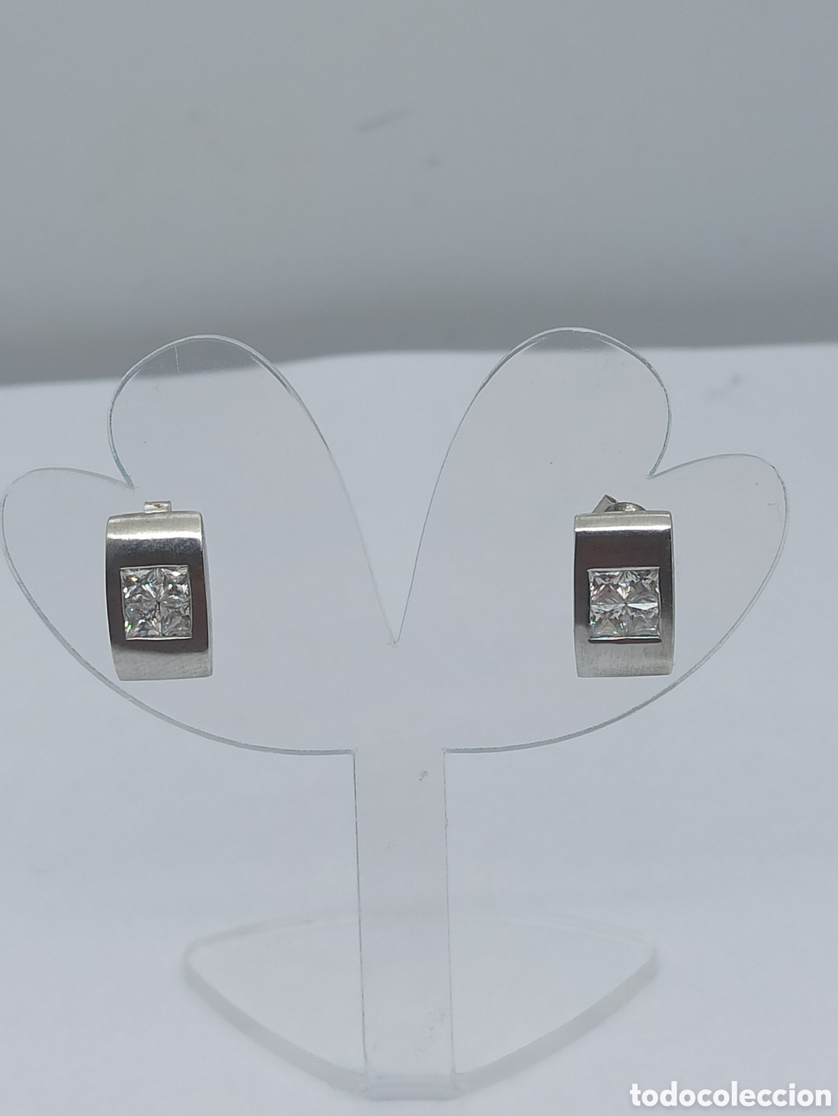 Joyeria: Pendiente en plata de Ley 925 y Circonitas - Foto 1