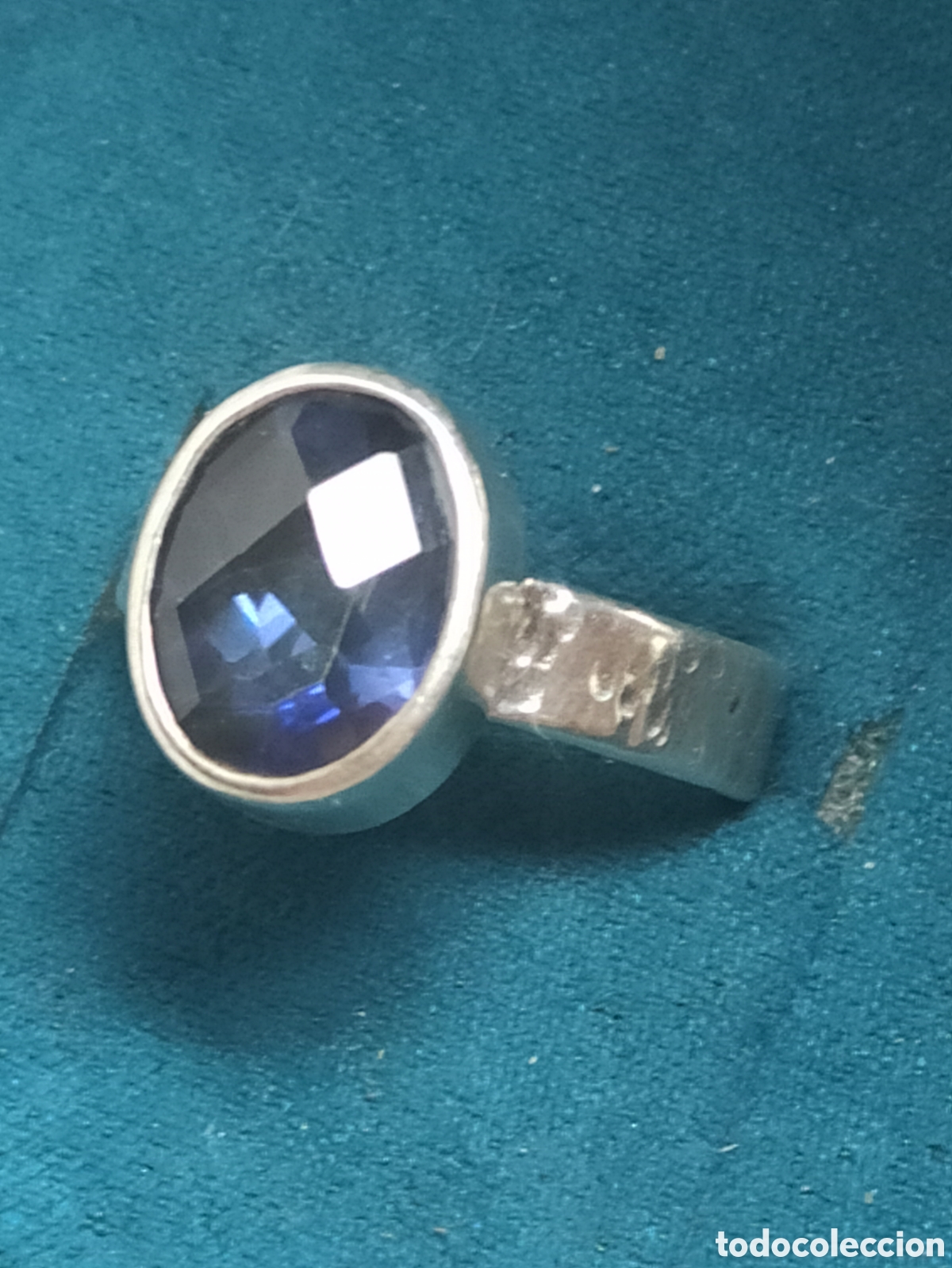 Joyeria: Anillo echo echo a mano en plata de ley y Zafiro - Foto 4