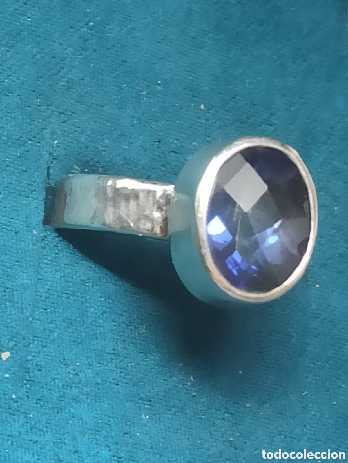 Joyeria: Anillo echo echo a mano en plata de ley y Zafiro - Foto 5