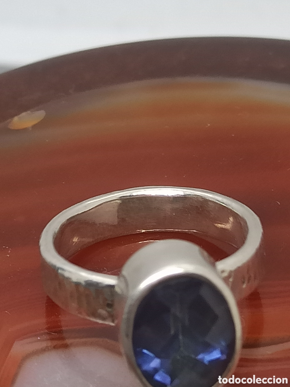 Joyeria: Anillo echo echo a mano en plata de ley y Zafiro - Foto 6